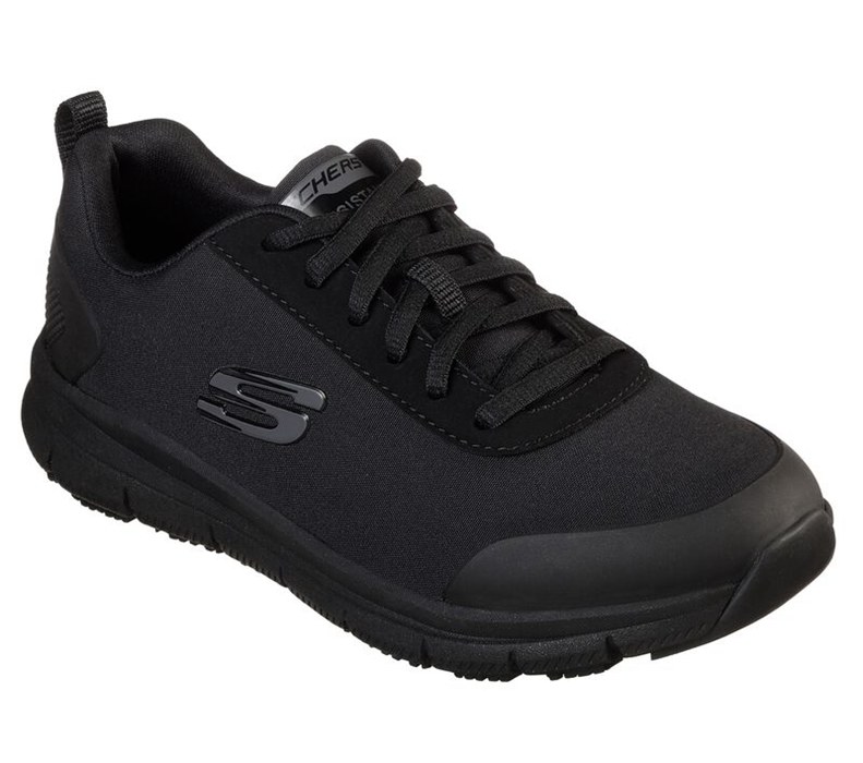 Skechers Dam Svarta Snörskor - Work Relaxed Fit: Comfort Flex Sr - Hc Pro Sr - Sverige (GOJZX-5407)